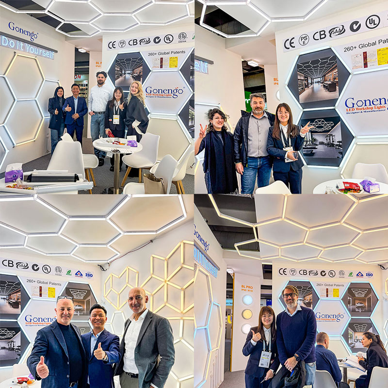 hexagon-LED-ligths-for-garage-workshop