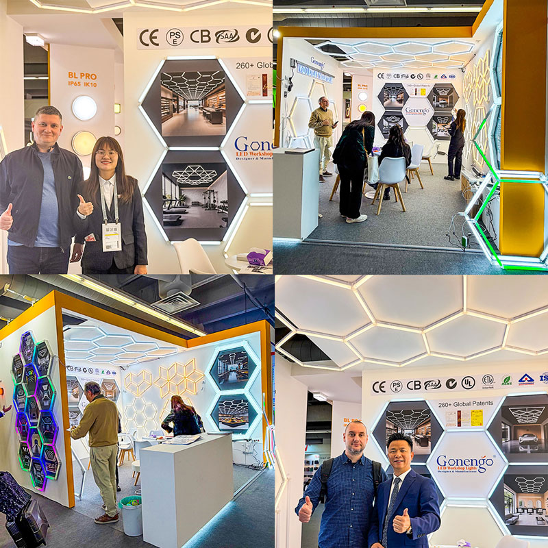 hexagon-LED-workshop-ceiling-lights