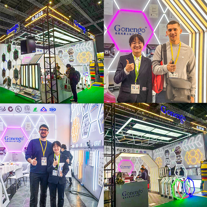 hexagon-LED-workshop-lights