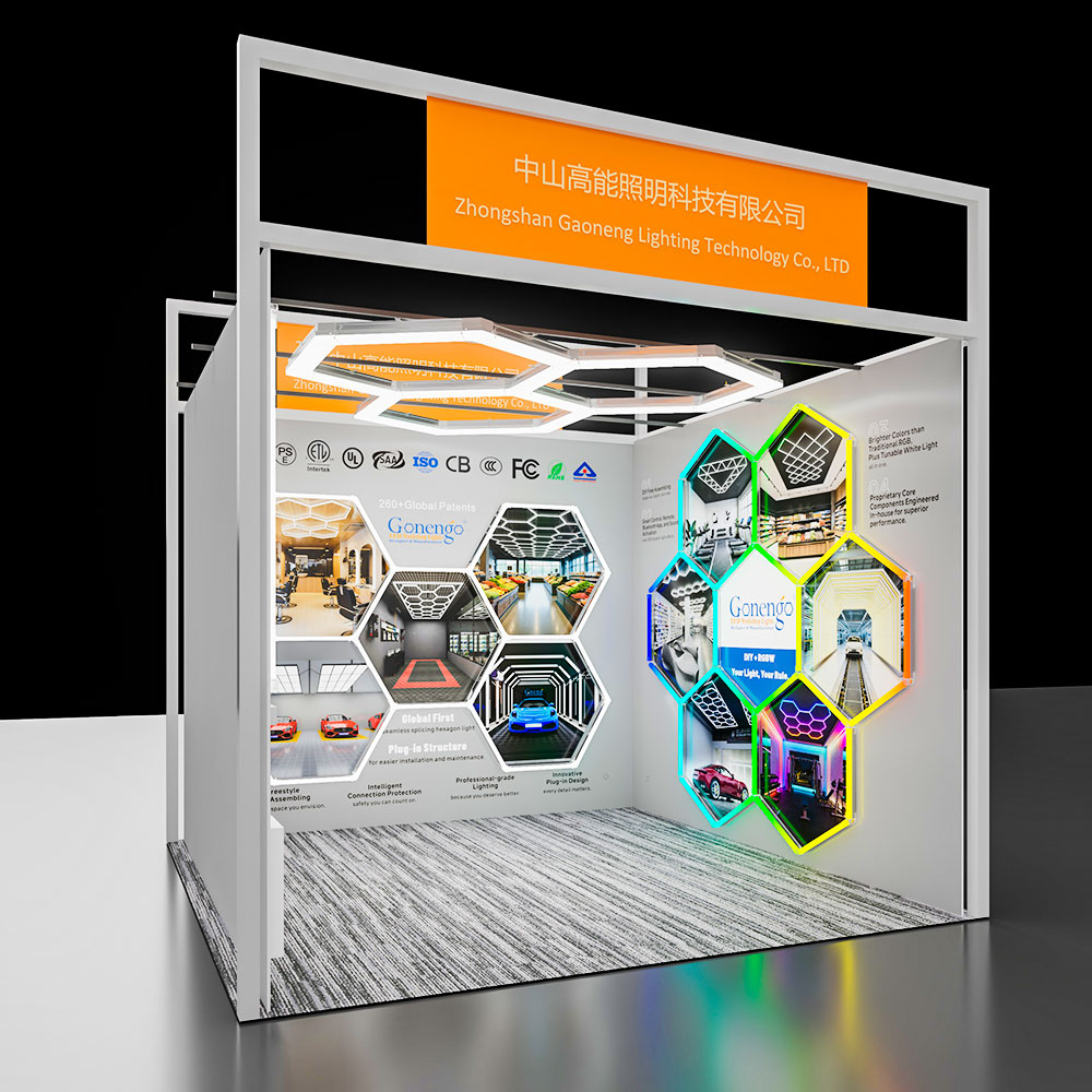 honeycomb-LED-garage-lights