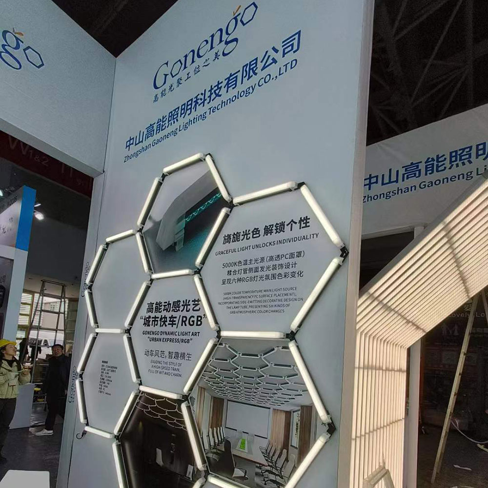 geometric LED lights