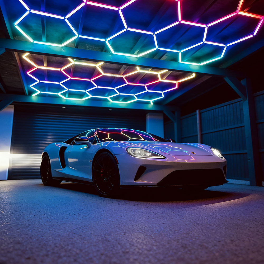 RGB-hexagon-lights-for-garage