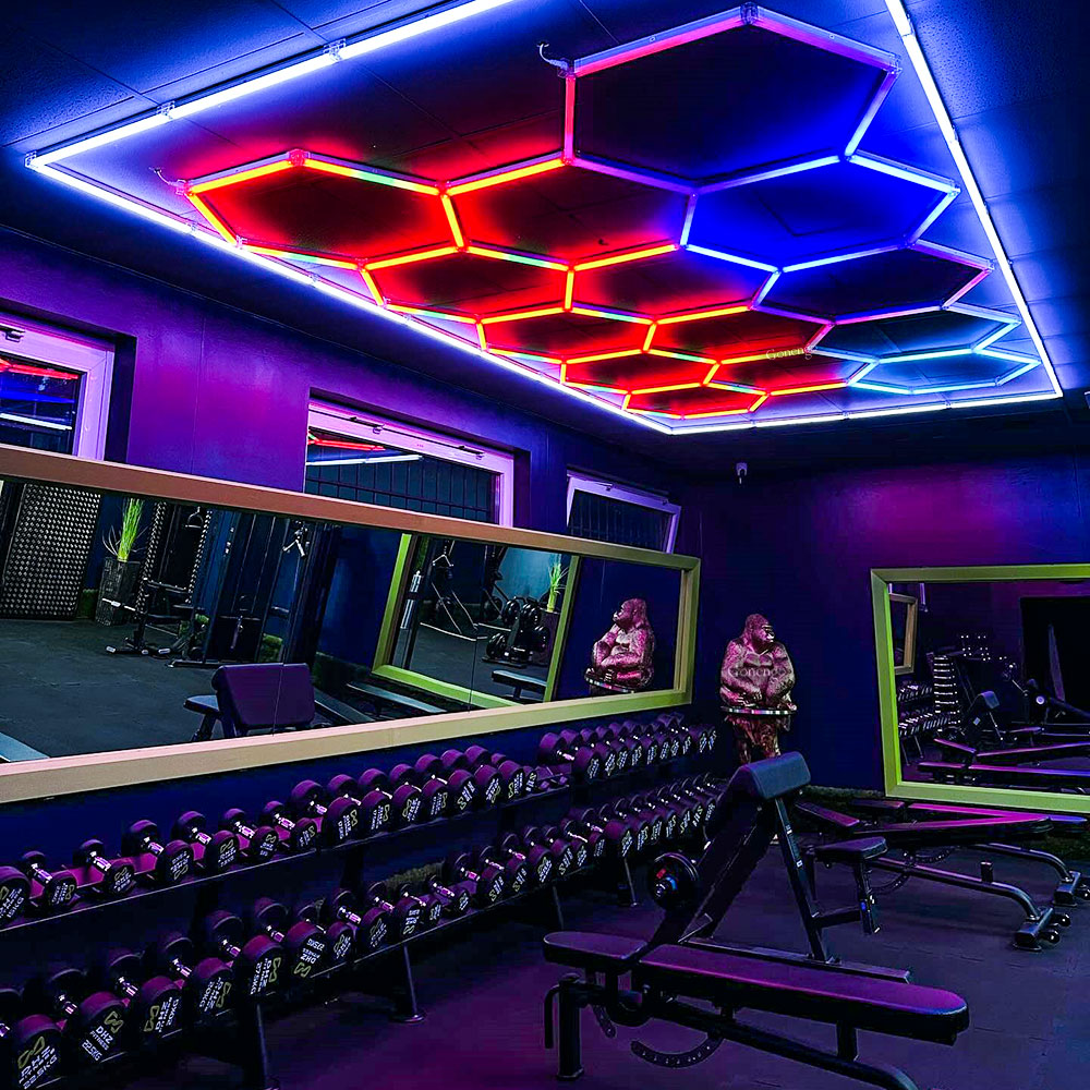 RGB-hexagon-lights-for-gym