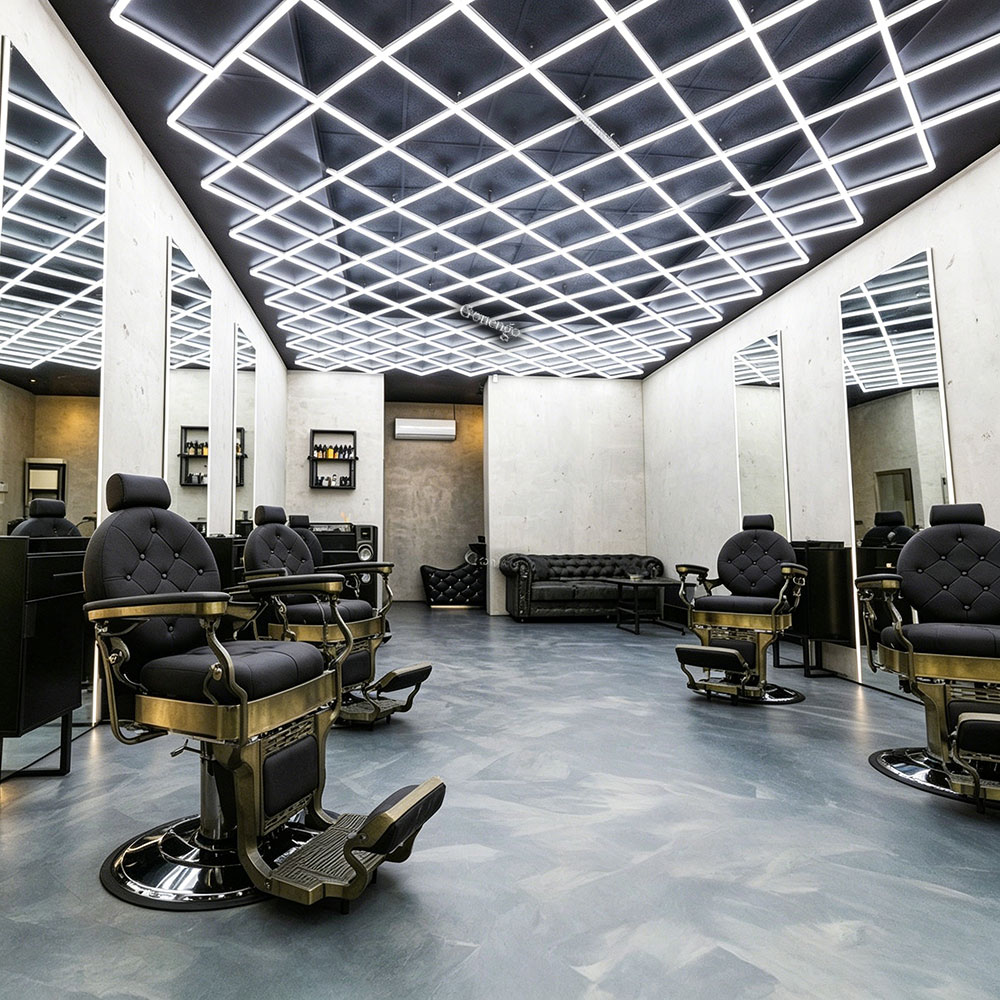 diamond-LED-lights-for-barbershop-ceiling