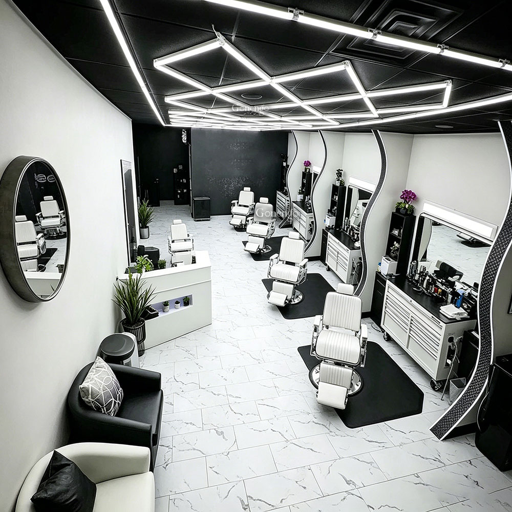 diamond-LED-lights-for-barbershop-ceiling