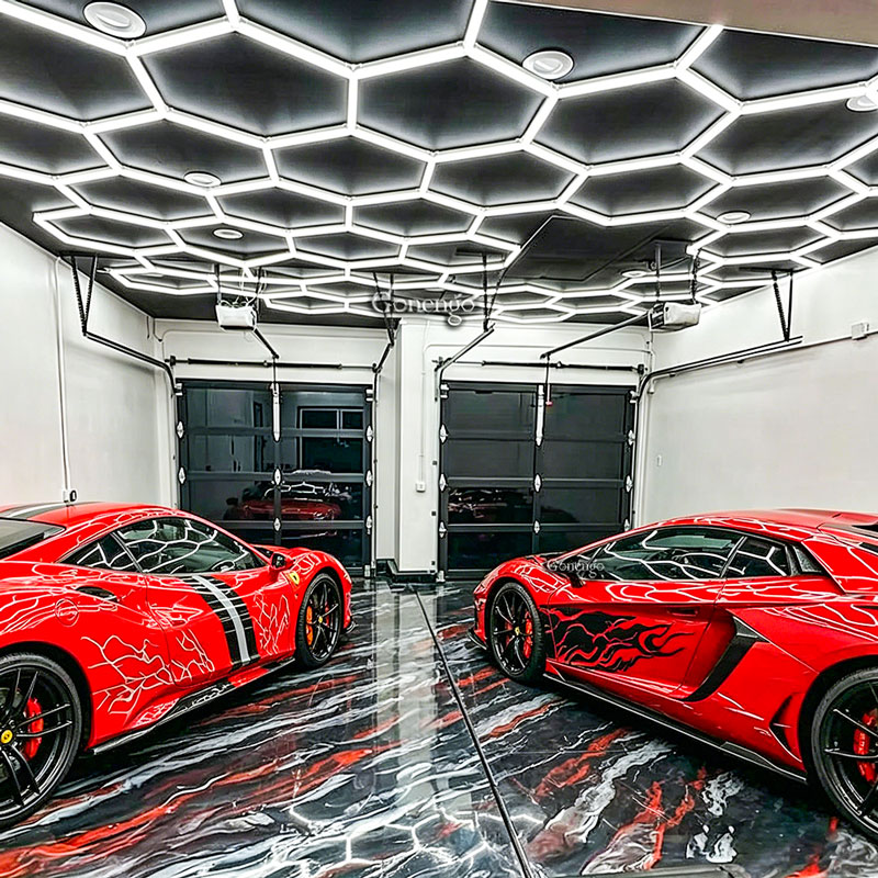 luces LED hexagonales