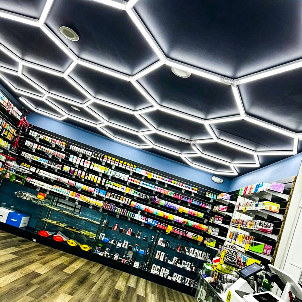 luces hexagonales