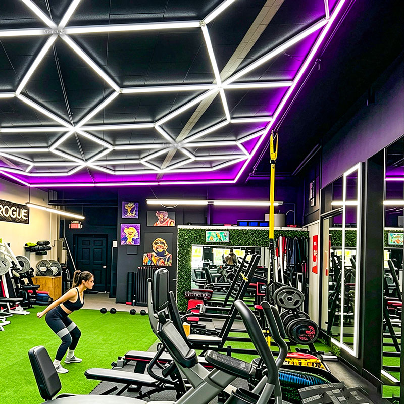 geometric-LED-lights-for-gym