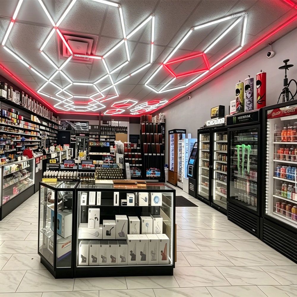 geometric-LED-lights-for-tobacco-shop