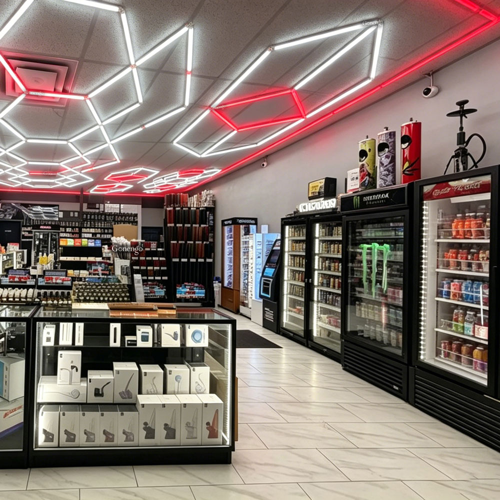 geometric-LED-lights-for-vape-shop