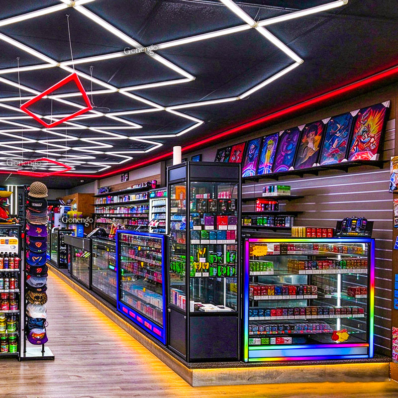 geometric-LED-lights-for-tobacco-store