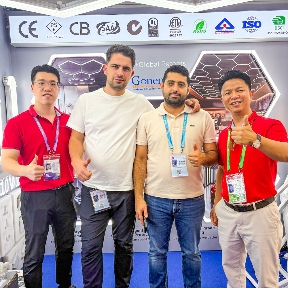 hexagon-garage-lights-for-auto-shop-detailing